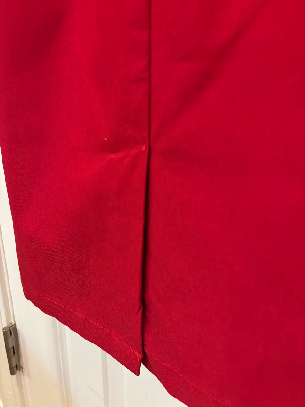Rock Steady Deep Red Wiggle Cocktail Dress XL Pinup Retro Party Midi - Picture 9 of 10